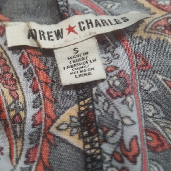 Women's Andrew and Charles Multi-colored Blouse Size S - Picture 4 of 6